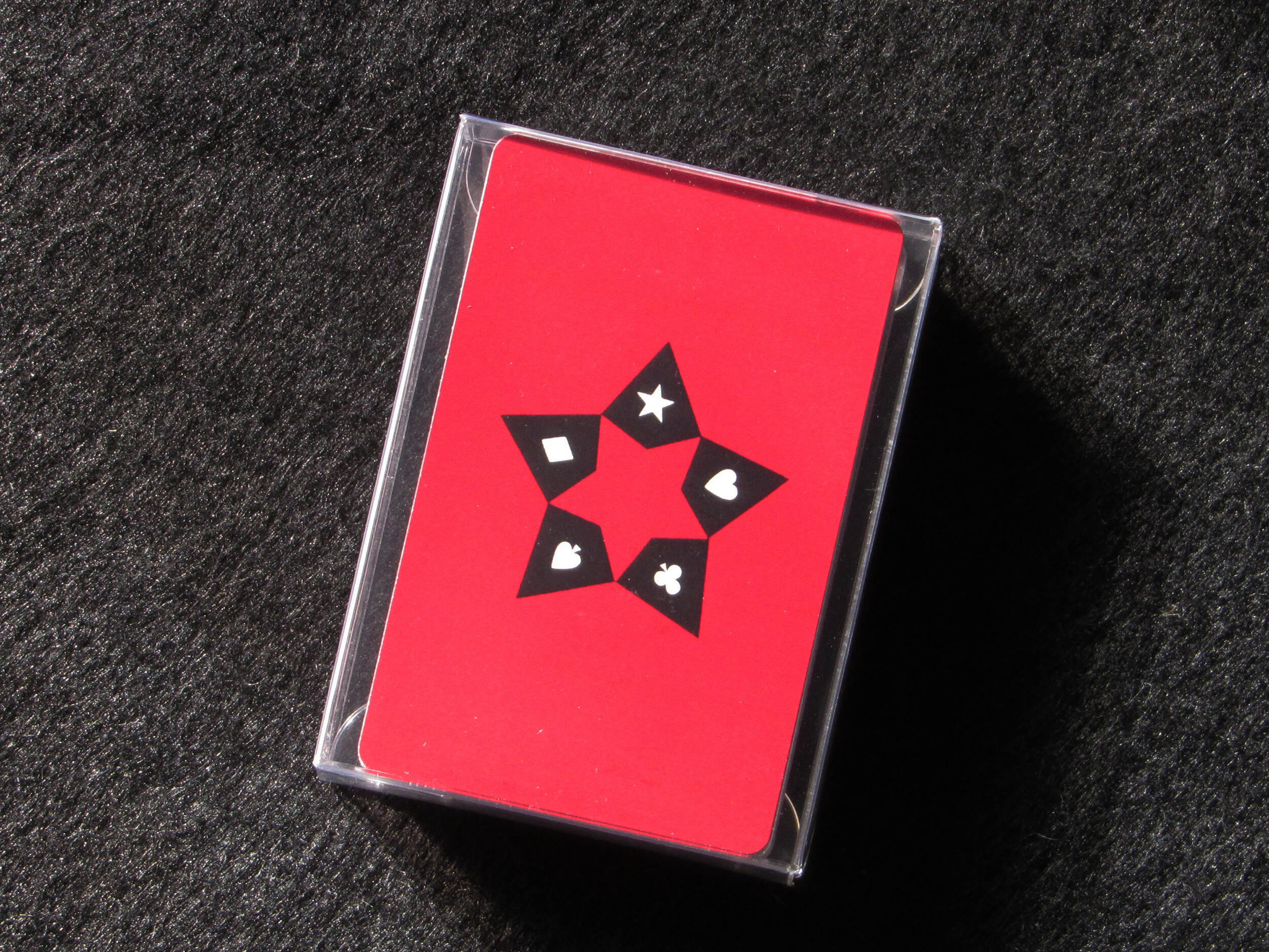 Stardeck 5-Suited Playing Cards in Plastic Tuck Box w/ Back of Card in View
